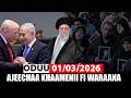 Oduu Dilbata 01 03 2026 Ajeechaa Ayaatolaahfi Miira Wal Xaxaa Waraana Addaa A3multimediastudio Oduu Dilbata 01 03 2026 Ajeechaa Ayaatolaahfi Miira Wal Xaxaa Waraana Addaa A3multimediastudio