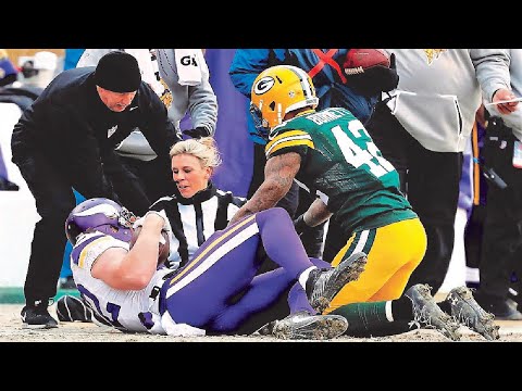 EXTREME Sideline Collisions In Football – NFL Compilation