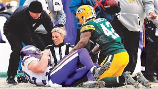 EXTREME Sideline Collisions In Football - NFL Compilation