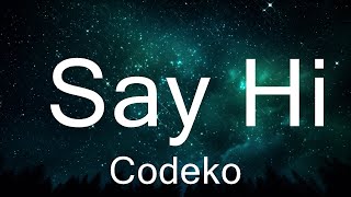 Codeko - Say Hi (Lyrics) feat. Austin Mahone  | Best Vibing Music