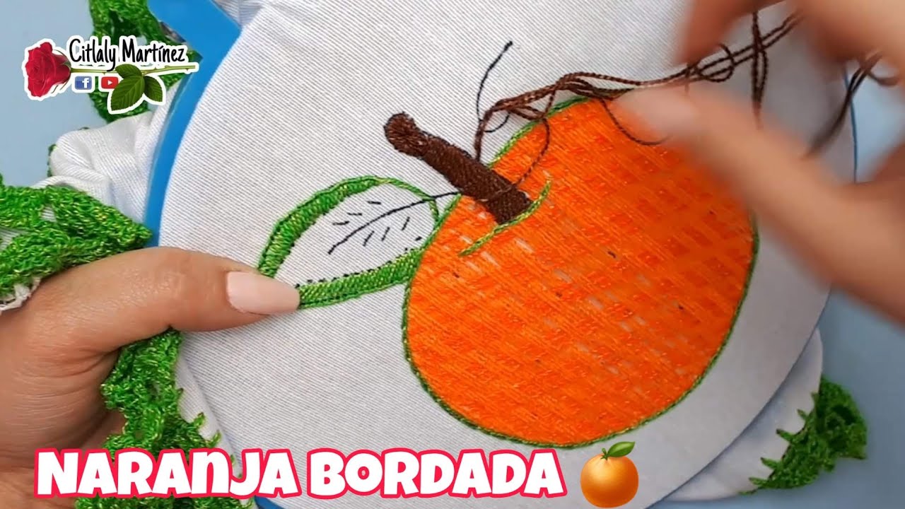 Bordado de naranja