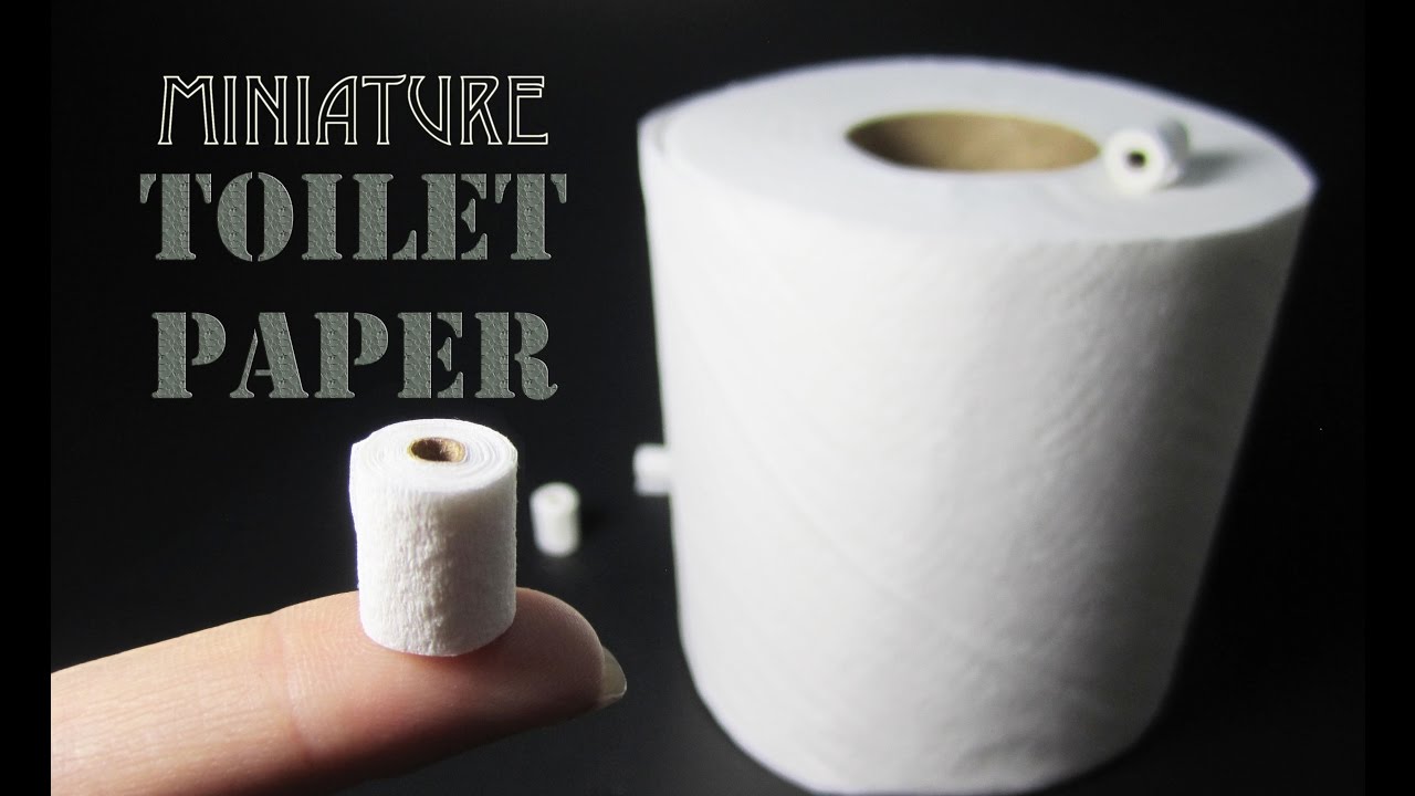 DIY Miniature Toilet Paper Roll 