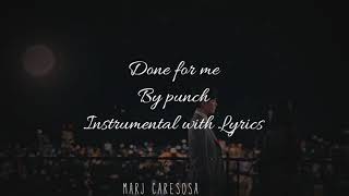 Done for me - punch Instrumental with Lyrics (hotel de luna ost)