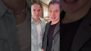 Twins Really never would of thought that #eurovision #sweden #marcusandmartinus