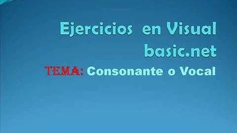 Ejercicio con select case en visual basic.net