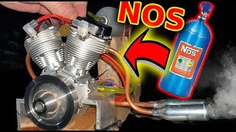 V2 Engine Motorcycle RC Engine Model -enginediy