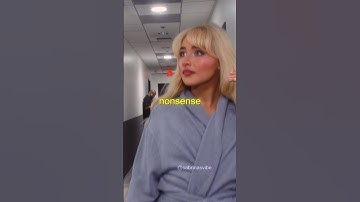 Sabrina Carpenter HATED EVERY SECOND of this 😂😂