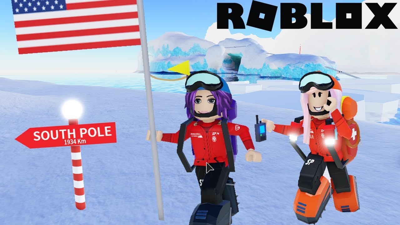 We went on an expedition of Antarctica to the South Pole  Roblox