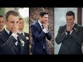 Montage of emotional wedding first looks