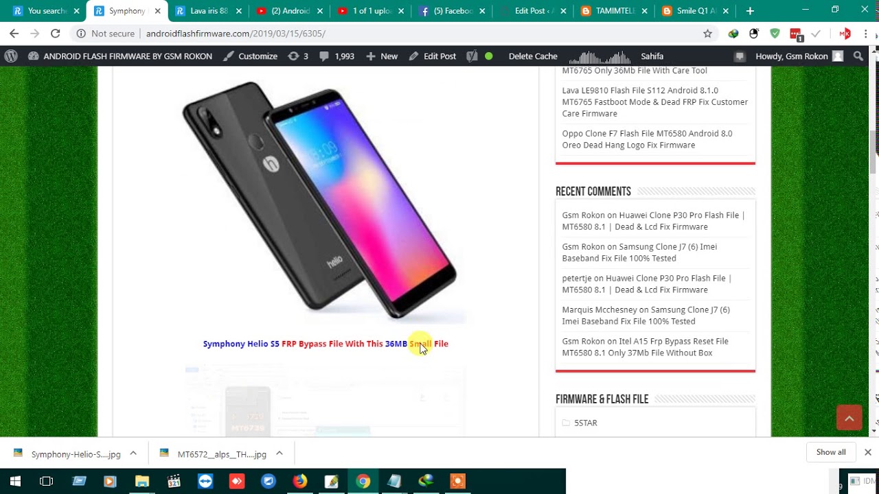 Symphony Helio S5 Frp Bypass Reset FileMT6739 8.1 Only 36MB File Without Box