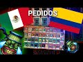 Pedidos a México y Colombia