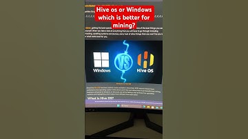 Hive os or windows?? #cryptocurrency #crypto #cryptomining