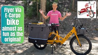 Radio Flyer Via E-cargo bike detailed review - pros and cons of this kid and cargo car replacement