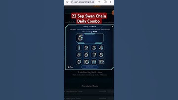 Swan Chain Daily Combo Today Code 22 September | Swan Chain Airdrop Latest Update #Swandailycombo