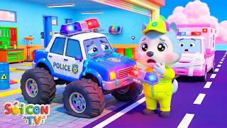 Xe Cảnh Sát Cần Được Sửa Chữa - Hoạt Hình Wolfoo 3D Vui Nhộn | Kênh Nhạc Thiếu Nhi | SÓI CON TV