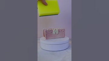 No wheel needed coquette sponge holder. #ceramics #pottery #clay #handbuilding #spongeholder#slab