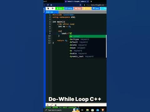 What Is Do While Loop || How To Use Do While Loop ||Types Of Loop ...