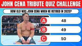 John Cena Wwe Trivia Challenge 25 Questions John Cena Tribute Quiz John Cena Wwe Quiz