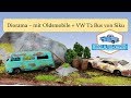 #22 Diorama mit Oldsmobile Toronado + VW T2 Bus von Siku Custom Restoration