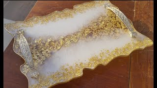 طريقة بسيطة وسهلة لصناعه صنية تقديم ايبوكسي. epoxy tray