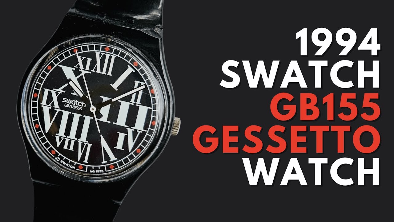 1994 Swatch GB155 Gessetto Vintage 90s Swatch Watches - YouTube