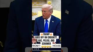 Trump GOES OFF on Jasmine Crockett, AOC, Pelosi &amp; Schumer in EPIC Rant