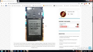Symphony G100 Flash File | Frp Bypass 8.1 | Dead Solved | Customer Care | Firmware