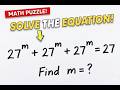 “Math Olympiad Challenge: Solve This Mind-Blowing Exponential Equation(Only Geniuses Can Crack It!)”