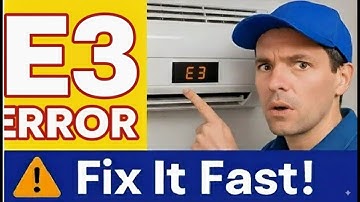 ⚠️E3-foutcode op airconditioning of apparaten 🔍 | Echte betekenis, top 4 oorzaken en SNELLE oplos...