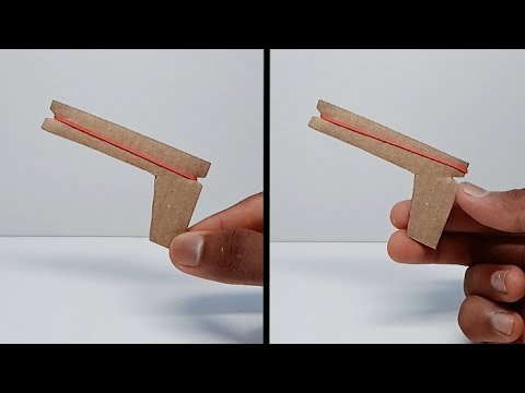 DIY rubber band gun | Subscribe to Join our Mini wings FAMILY | video link in Description🙂 #shorts