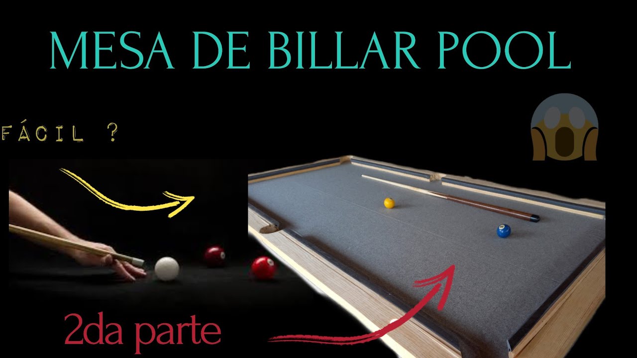 COMO HACER UNA MESA DE BILLAR POOL, ESTRUCTURA Y BARANDAS