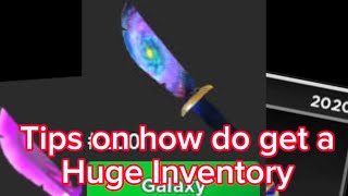 Tips on how to get a Massive Inventory || survive the killer Roblox