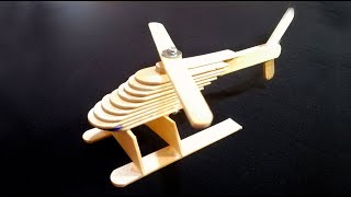 How to make a  Helicopter From Popsicle Sticks | Craft DIY Helicopter Tutorial