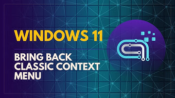 Windows 11 Right Click Context Menu Classic Style