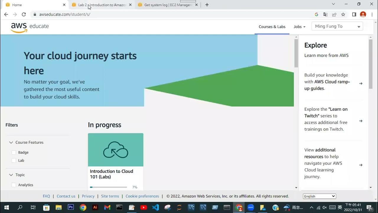 Lab 2 Introduction to Amazon EC2 YouTube