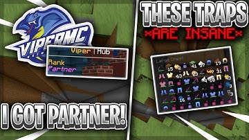 PARTNERED WITH VIPERMC + THESE TRAPS ARE INSANE | Minecraft HCF