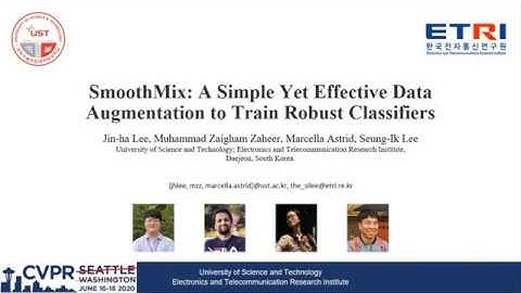 SmoothMix: A Simple Yet Effective Data Augmentation to Train Robust Classifiers - CVPR W 2020 oral