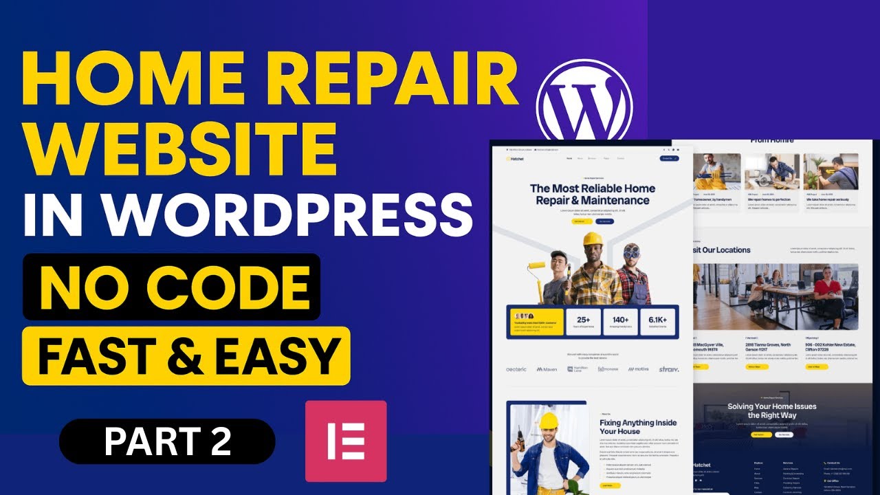 Create a Home Repair & Maintenance Website with WordPress [Step-by-Step] | Part 2
