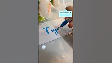 Lettering my subscriber names TIYA | #shorts#calligraphy#ytshorts#viral#art#satisfying
