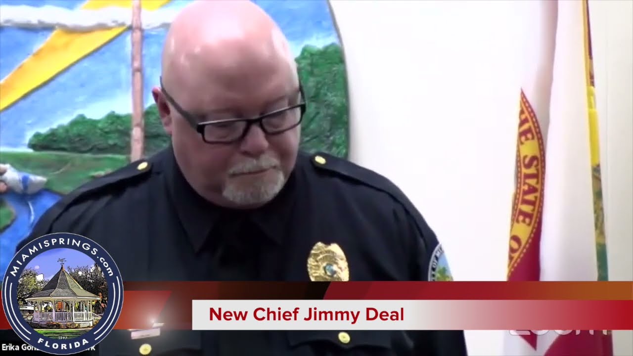 Jimmy Deal Sworn in as the new Miami Springs Police Chief