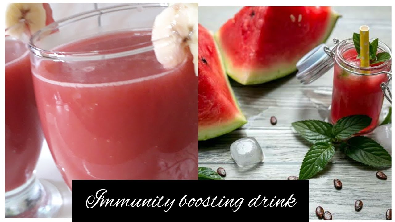 Immunity boost Drink | Watermelon and banana drink | Virus prevention.