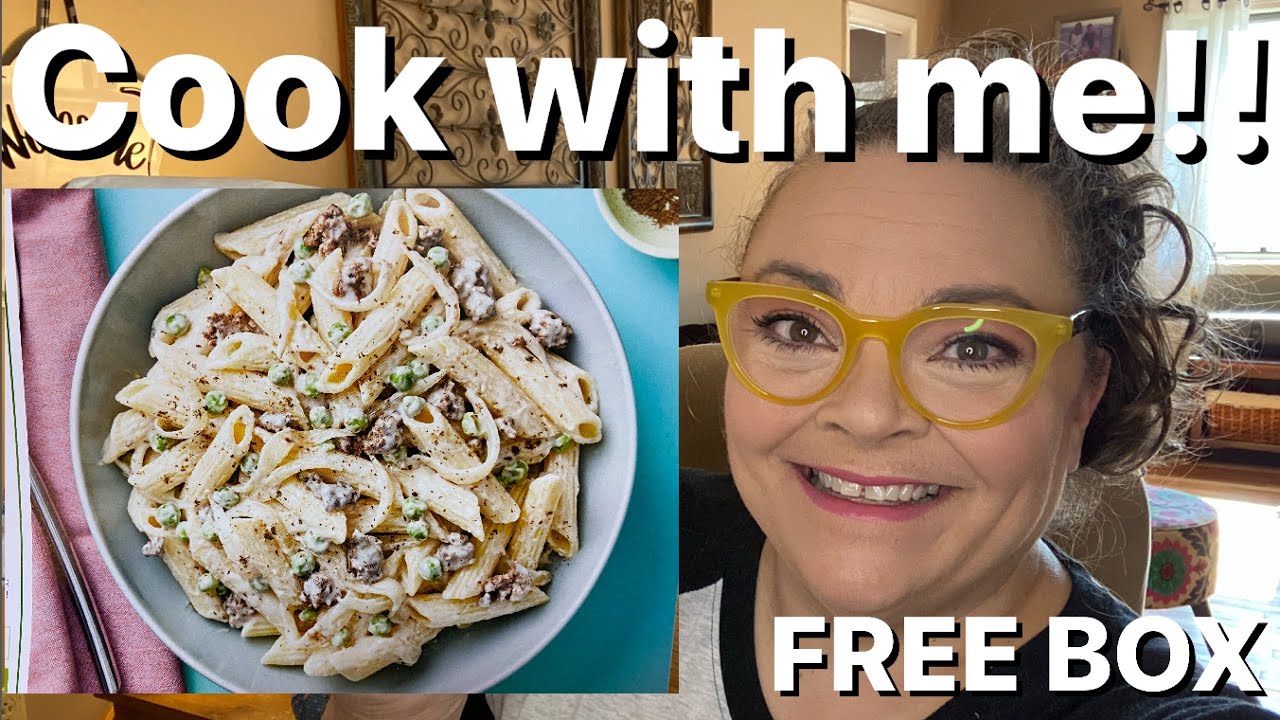 Cook with me! Creamy Truffle Pasta from Hello Fresh + FREE BOX - YouTube