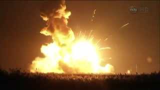 NASA Antares Rocket Explodes