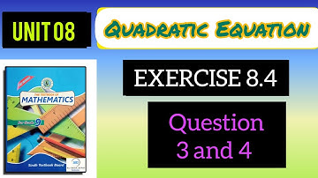Exercise 8.4 Class 9 maths sindh board Q3 & Q4
