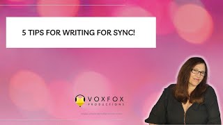 5 Tips for Writing Songs for Sync!