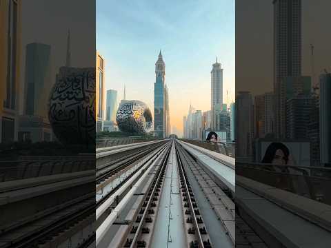 Dubai metro 🚇 #Dubai #uae #dubaimetro