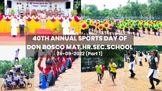 40th Annual Sports Day of Don Bosco Mat. Hr. Sec. School (26 08 2022) Part 1 | Province of INT screenshot 5