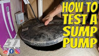 How to test a sump pump