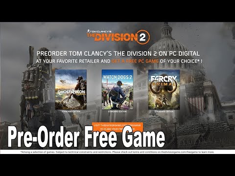 Video: Ubisoft Stimuleert Pc-pre-orders Van The Division 2 Met Een Gratis Game