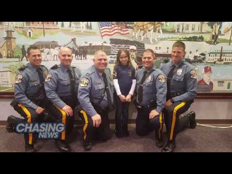 Police Honor 8 Year Old Girl Who Paid For Officer's Meal